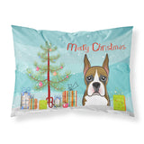 Caroline'S Treasures Bb1595Pillowcase Christmas Tree And Boxer Fabric Standard Pillowcase, Large, Multicolor