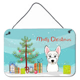 Caroline'S Treasures Christmas Tree And Westie Wall Or Door Hanging Prints Bb1598Ds812, 8Hx12W