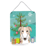 Caroline'S Treasures Christmas Tree And Borzoi Wall Or Door Hanging Prints Bb1600Ds1216, 16Hx12W, Multicolor