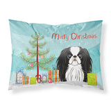 Caroline'S Treasures Bb1602Pillowcase Christmas Tree And Japanese Chin Fabric Standard Pillowcase, Large, Multicolor