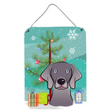 Caroline'S Treasures Christmas Tree And Weimaraner Wall Or Door Hanging Prints Bb1603Ds1216, 16Hx12W, Multicolor
