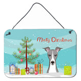 Caroline'S Treasures Christmas Tree And Italian Greyhound Wall Or Door Hanging Prints Bb1608Ds812, 8Hx12W