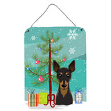 Caroline'S Treasures Christmas Tree And Min Pin Wall Or Door Hanging Prints Bb1612Ds1216, 16Hx12W, Multicolor