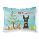 Caroline'S Treasures Bb1612Pillowcase Christmas Tree And Min Pin Fabric Standard Pillowcase, Large, Multicolor