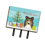 Caroline'S Treasures Bb1614Th68 Christmas Tree And Sheltie Leash Or Key Holder, Large, Multicolor