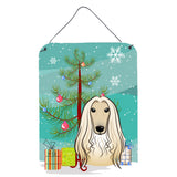 Caroline'S Treasures Christmas Tree And Afghan Hound Wall Or Door Hanging Prints Bb1616Ds1216, 16Hx12W, Multicolor