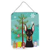 Caroline'S Treasures Christmas Tree And Doberman Wall Or Door Hanging Prints Bb1617Ds1216, 16Hx12W, Multicolor
