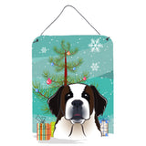 Caroline'S Treasures Christmas Tree And Saint Bernard Wall Or Door Hanging Prints Bb1618Ds1216, 16Hx12W, Multicolor