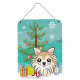 Caroline'S Treasures Christmas Tree And Chihuahua Wall Or Door Hanging Prints Bb1623Ds1216, 16Hx12W, Multicolor