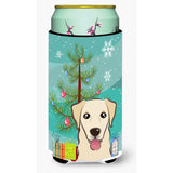 Caroline'S Treasures Bb1624Tbc Christmas Tree And Golden Retriever Tall Boy Koozie Hugger, Multicolor
