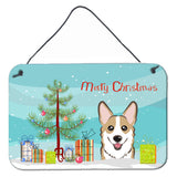 Caroline'S Treasures Christmas Tree And Sable Corgi Wall Or Door Hanging Prints Bb1625Ds812, 8Hx12W