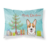 Caroline'S Treasures Bb1626Pillowcase Christmas Tree And Red Corgi Fabric Standard Pillowcase, Large, Multicolor