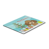 Caroline'S Treasures Christmas Tree & Chocolate Brown Poodle Mouse/Hot Pad Or Trivet, Multicolor (Bb1628Mp)