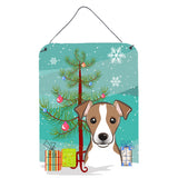 Caroline'S Treasures Christmas Tree And Jack Russell Terrier Wall Or Door Hanging Prints Bb1632Ds1216, 16Hx12W, Multicolor