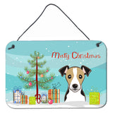 Caroline'S Treasures Christmas Tree And Jack Russell Terrier Wall Or Door Hanging Prints Bb1633Ds812, 8Hx12W, Multicolor