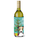 Caroline'S Treasures Bb1633Literk Christmas Tree And Jack Russell Terrier Wine Bottle Koozie Hugger, 750 Ml, Multicolor
