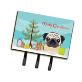 Caroline'S Treasures Bb1634Th68 Christmas Tree And Fawn Pug Leash Or Key Holder, Large, Multicolor
