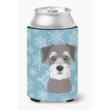 Caroline'S Treasures Snowflake Schnauzer Can/Bottle Hugger, Multicolor
