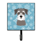 Caroline'S Treasures Bb1640Sh4 Snowflake Schnauzer Leash Or Key Holder, Small, Multicolor