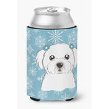 Caroline'S Treasures Snowflake Maltese Can/Bottle Hugger, Multicolor