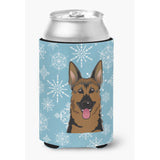 Caroline'S Treasures Snowflake German Shepherd Can/Bottle Hugger, Multicolor