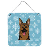 Caroline'S Treasures Snowflake German Shepherd Wall Or Door Hanging Prints Bb1645Ds66, 6Hx6W, Multicolor