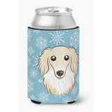 Caroline'S Treasures Snowflake Longhair Creme Dachshund Can/Bottle Hugger, Multicolor