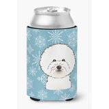 Caroline'S Treasures Snowflake Bichon Frise Can/Bottle Hugger, Multicolor