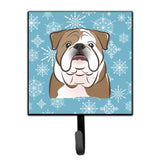 Caroline'S Treasures Bb1653Sh4 Snowflake English Bulldog Leash Or Key Holder, Small, Multicolor