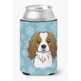 Caroline'S Treasures Snowflake Cavalier Spaniel Can/Bottle Hugger, Multicolor
