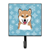 Caroline'S Treasures Bb1659Sh4 Snowflake Shiba Inu Leash Or Key Holder, Small, Multicolor