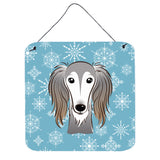 Caroline'S Treasures Snowflake Saluki Wall Or Door Hanging Prints Bb1663Ds66, 6Hx6W, Multicolor