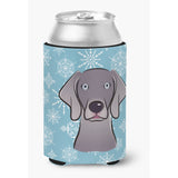 Caroline'S Treasures Snowflake Weimaraner Can/Bottle Hugger, Multicolor