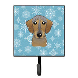 Caroline'S Treasures Bb1667Sh4 Snowflake Wirehaired Dachshund Leash Or Key Holder, Small, Multicolor