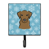 Caroline'S Treasures Bb1668Sh4 Snowflake Chocolate Labrador Leash Or Key Holder, Small, Multicolor