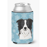 Caroline'S Treasures Snowflake Border Collie Can/Bottle Hugger, Multicolor