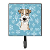 Caroline'S Treasures Bb1681Sh4 Snowflake Wire Haired Fox Terrier Leash Or Key Holder, Small, Multicolor