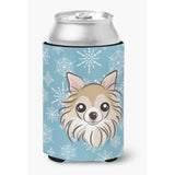 Caroline'S Treasures Snowflake Chihuahua Can/Bottle Hugger, Multicolor