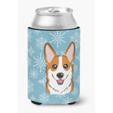 Caroline'S Treasures Snowflake Red Corgi Can/Bottle Hugger, Multicolor