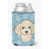 Caroline'S Treasures Snowflake Buff Poodle Can/Bottle Hugger, Multicolor