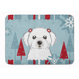 Caroline'S Treasures Winter Holiday Maltese Floor Mat, 19 X 27, Multicolor