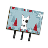 Caroline'S Treasures Bb1705Th68 Winter Holiday Bull Terrier Leash Or Key Holder, Large, Multicolor