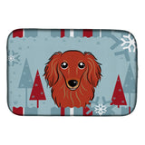 Caroline'S Treasures Bb1710Ddm Dish Drying Mat, 14 X 21, Winter Holiday