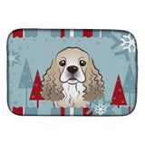 Caroline'S Treasures Bb1712Ddm Dish Drying Mat, 14 X 21, Winter Holiday