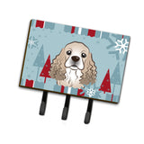 Caroline'S Treasures Bb1712Th68 Winter Holiday Cocker Spaniel Leash Or Key Holder, Large, Multicolor