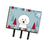 Caroline'S Treasures Bb1713Th68 Winter Holiday Bichon Frise Leash Or Key Holder, Large, Multicolor