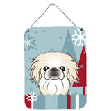 Caroline'S Treasures Winter Holiday Pekingese Wall Or Door Hanging Prints Bb1717Ds1216, 16Hx12W, Multicolor