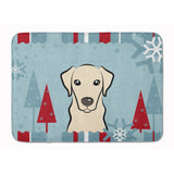 Caroline'S Treasures Winter Holiday Yellow Labrador Floor Mat, 19 X 27, Multicolor