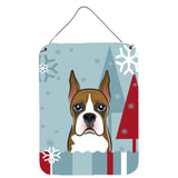 Caroline'S Treasures Winter Holiday Boxer Wall Or Door Hanging Prints Bb1719Ds1216, 16Hx12W, Multicolor