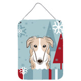 Caroline'S Treasures Winter Holiday Borzoi Wall Or Door Hanging Prints Bb1724Ds1216, 16Hx12W, Multicolor